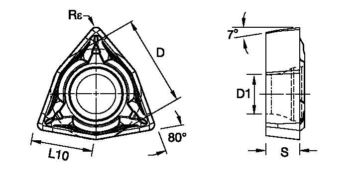 Screw-On • WCMT Insert • Positive • FP