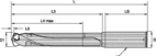 TDM1 DRILL BODY 5XD D=0.3740