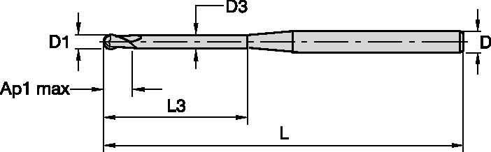 FULLRADIEFRÄS 1MM L3:10 CYL