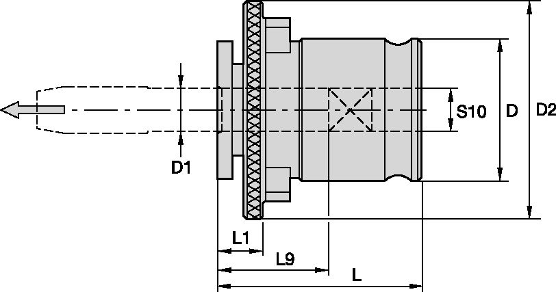 RC3-TAPPADAPTER • Ø22 S18 • FÖR M30