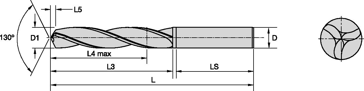 BORR 10,8mm 5xD CYL