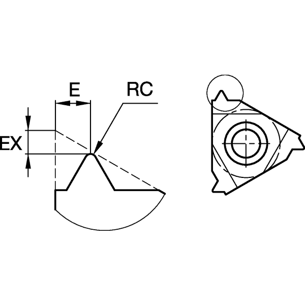 Laydown Threading Insert