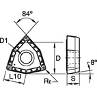 DFT KC7140 MD DRILL INSERT FO