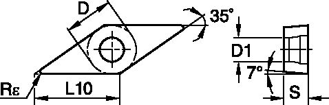 POSITIVE INSERT GEO STD