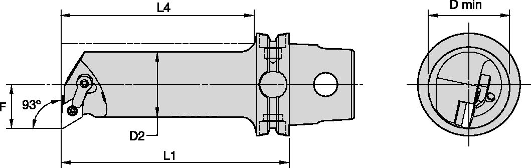 KM40TS BORING BAR STEEL SHANK