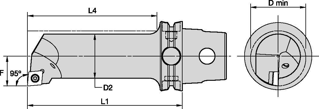 KM50TS STEEL BORING BAR