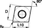 ANSI/ISO Turning Insert CN..