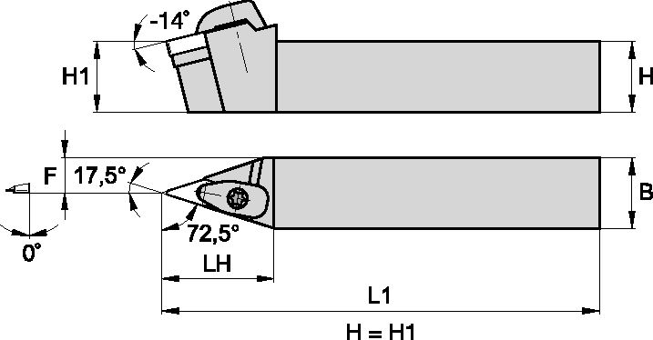 D Clamping Holder W20.0mm L12