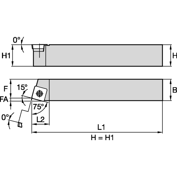 S Clamping Holder W25.0mm L15