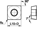 Screw-On • SCMT Insert • Positive • LF