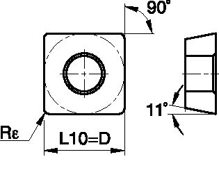 Screw-On • SPMT Insert • Positive • LF