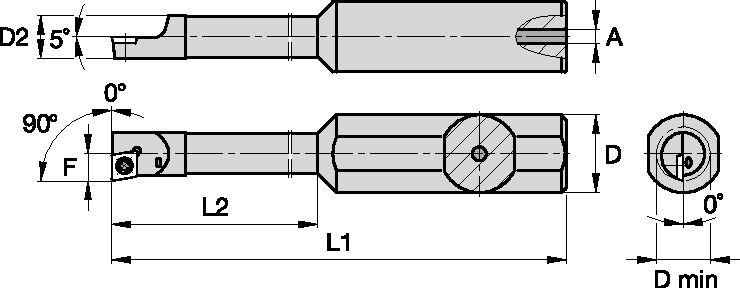 S Clamping Boring Bar D12.0mm