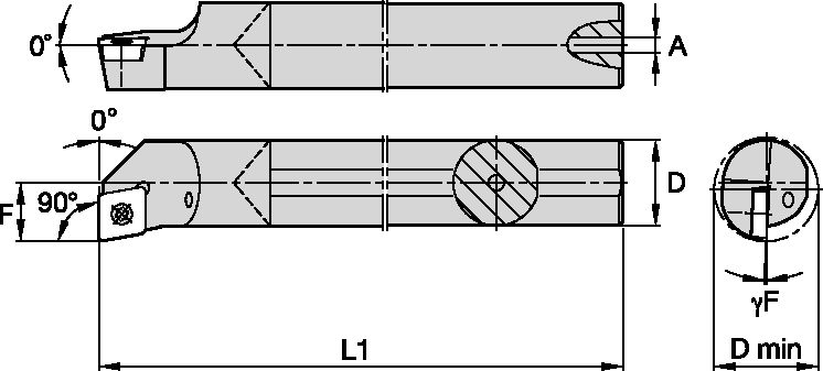 S Clamping Boring Bar D8.0mm