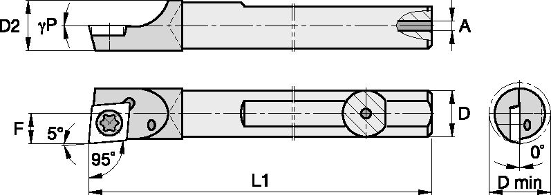 S Clamping Boring Bar D8.0mm