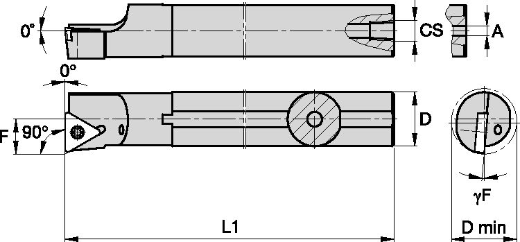 S Clamping Boring Bar D10.0mm