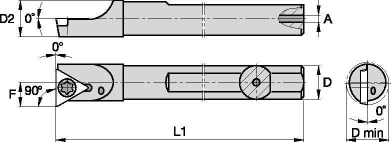 S Clamping Boring Bar D6.0mm