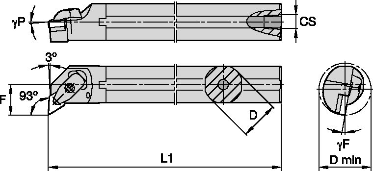 D Clamping Boring Bar D32.0mm