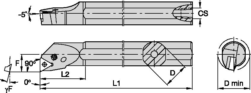 P Clamping Boring Bar D16.0mm