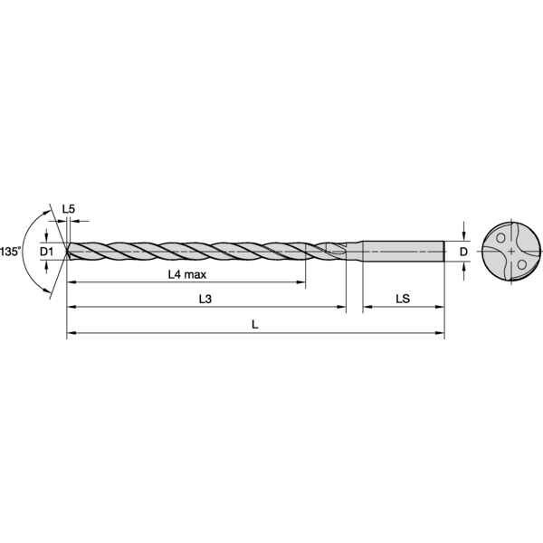 BORR 3,6mm 12xD CYL KYLKANAL