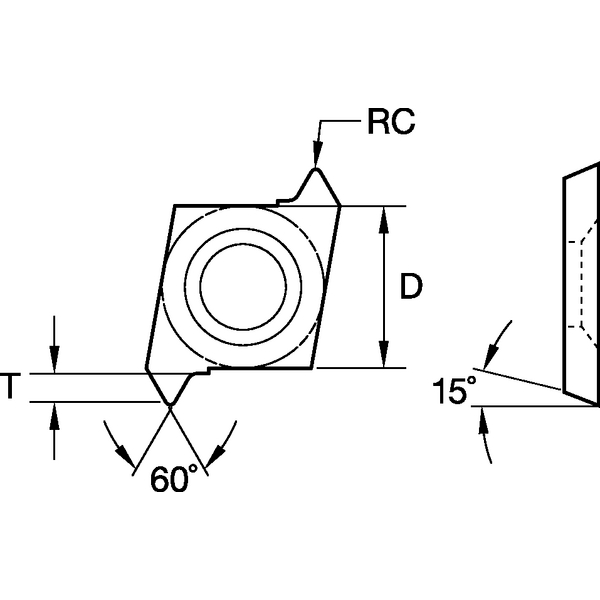 Laydown Threading Insert