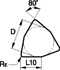 ANSI/ISO Turning Insert WN..