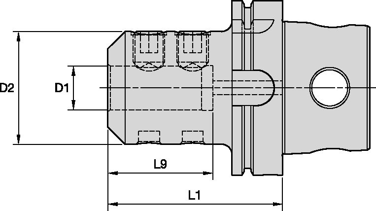 KM • 18mm WELDON • End Mill Adapter