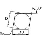 ANSI/ISO Turning Insert CN..