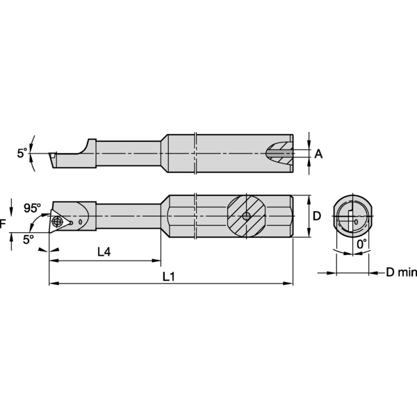 S Clamping Boring Bar D12.0mm