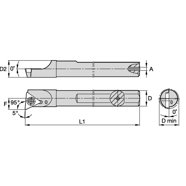 S Clamping Boring Bar D6.0mm