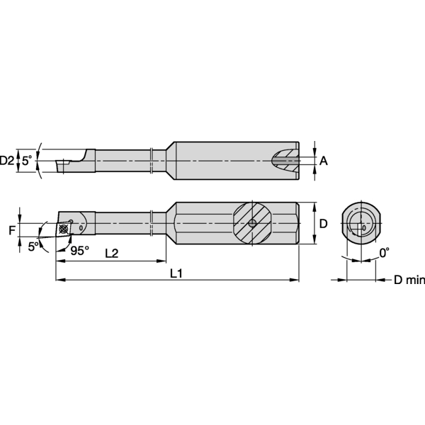 S Clamping Boring Bar D10.0mm