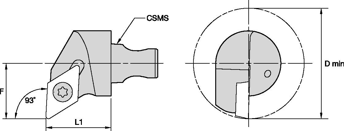 KM2016 SCREW-ON BORING HEAD