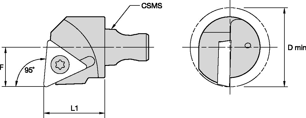 KM2016 SCREW-ON BORING HEAD