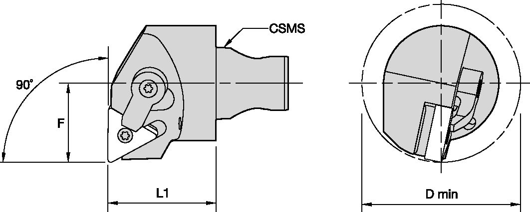 KM2532 BORING HEAD