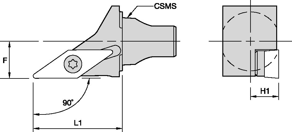 KM20 SCREW ON CUTTING UNITS