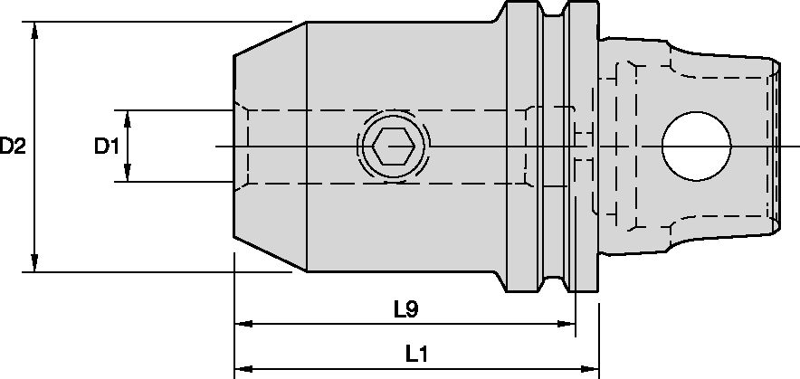 KM • 6mm WELDON • End Mill Adapter