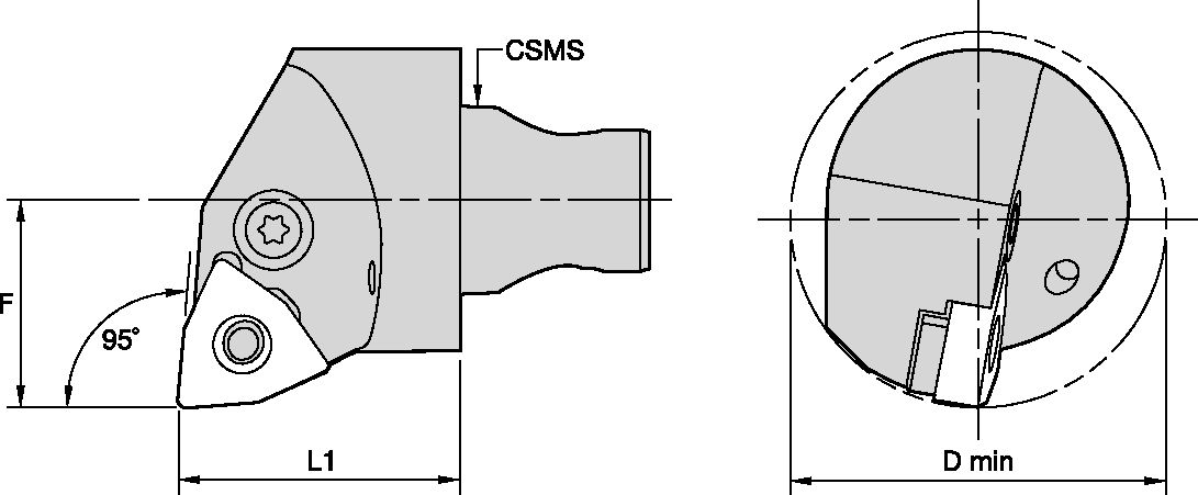 KM2532 BORING HEAD